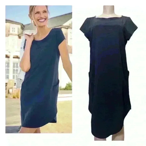 NWT Lightweight Stretch Woven Dress | Talbots - Picture 1 of 10